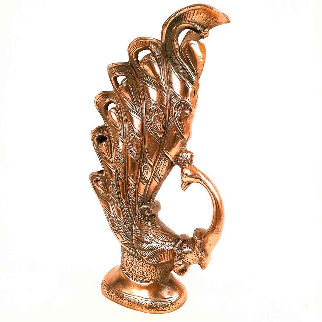 Vase | Flower Pot | Showpiece Cum Vase - Peacock Design - for Home Decoration, Living Room, Table, Shelf, Office , Interior Decor | Gifts for All Occasions - 16 Inch