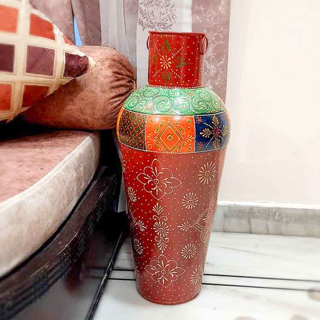 Vase | Corner Big Flower Vase for Living Room - 24 Inch