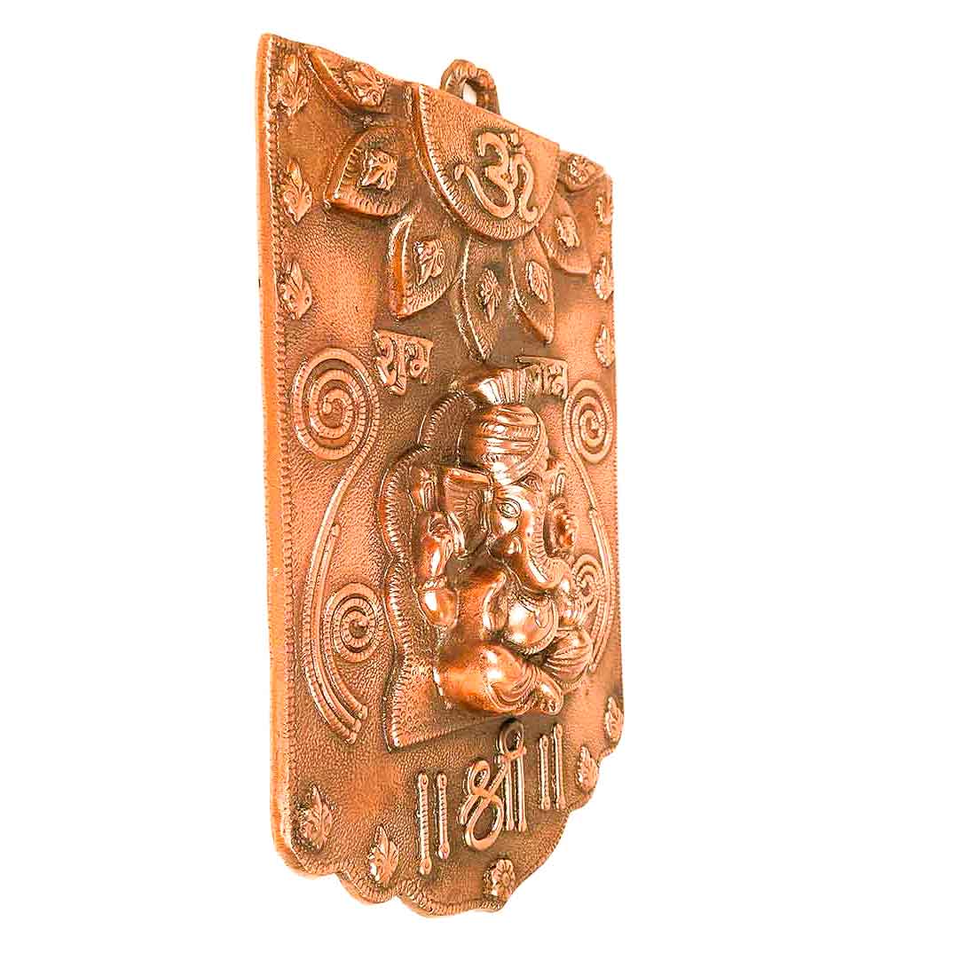 Ganesh Wall Hanging Murti | Ganesha With Om And Shubh Labh Wall Idol Decor - for Entrance Door | Ganesha Statue Hangings - for Home, Puja, Temple, Religious Decor & Gift - 14 Inch