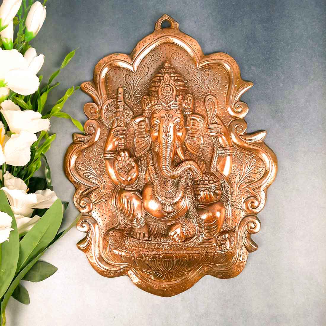 Ganesh Wall Hanging Statue | Ganesha Wall Idol for Puja, Home, Living Room Decor | Religious & Spiritual Wall Art | Diwali & Housewarming Gift - 16 Inch