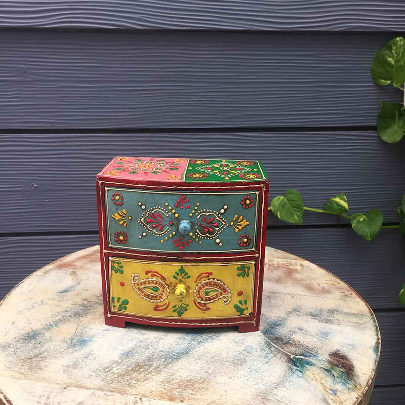 Jewellery Box for Earrings | Jewellery Organizer for Mother's Day Gift - 2 Drawer Box - ApkaMart