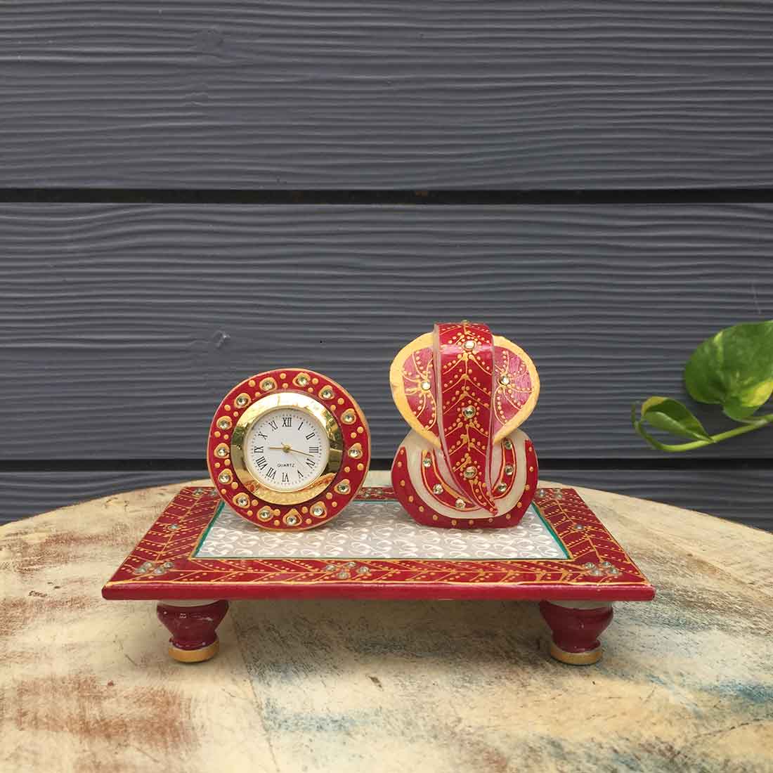 Antique Table Clock - For Table & Shlef Decor -  4 Inch - ApkaMart