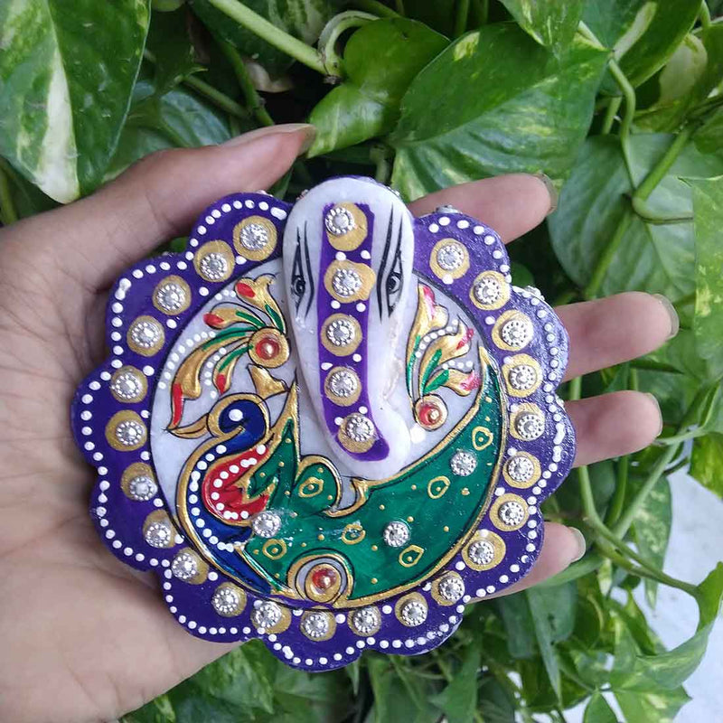 Peacock Design  Chopda -  For Rakhi, Diwali & Karwa Chauth - 4 Inch - ApkaMart
