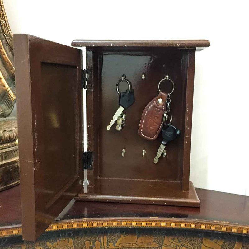 Key Holder - Box Design in Brass - 10 Inch - ApkaMart