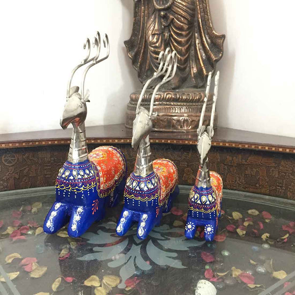 Deer Showpiece | Animal Figurines - for Home Decor & Gifts - 14 Inch - Set of 3 - ApkaMart