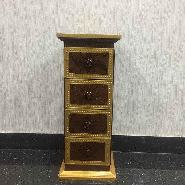 Corner Rack - Sofa Side Table with Drawer - for Placing Books & Magazines - 24 Inch - ApkaMart