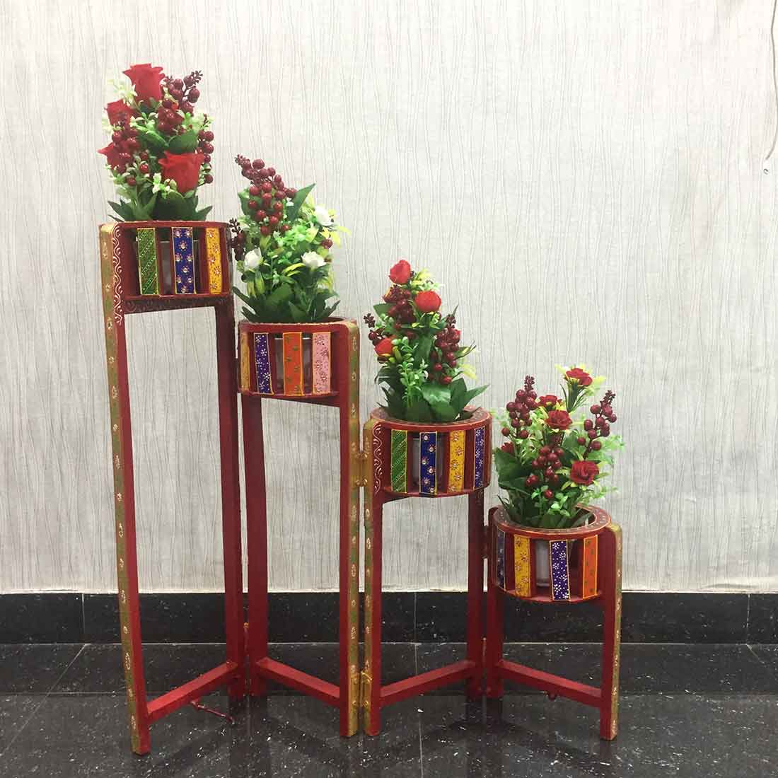 Wooden Flower Planter | Indoor Flower Planter - For Home Decor & Gifts - 35 Inch - ApkaMart