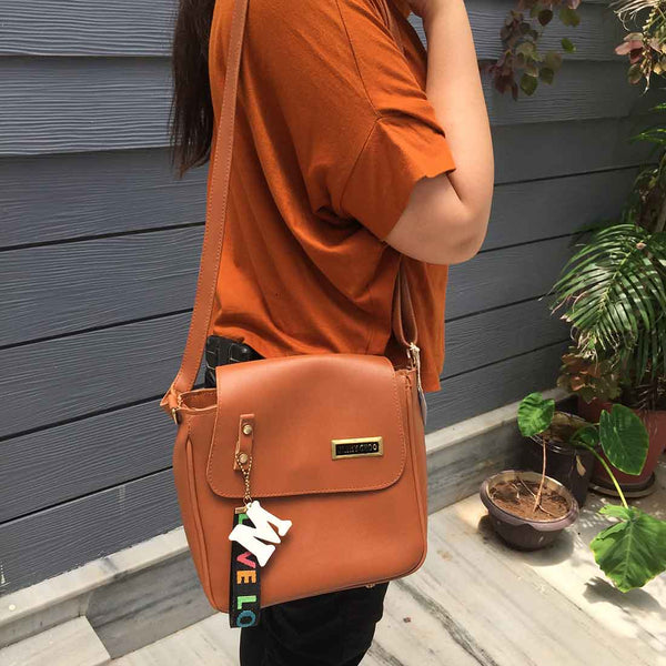 Brown shoulder bag women's best sale