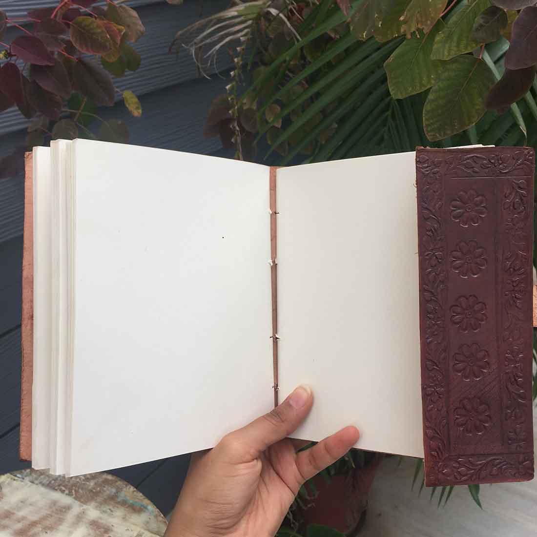 Leather Journal Notebook | Travel Diary - For Birthday & Anniversary Gift - 7 inch - ApkaMart
