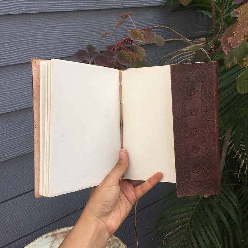 Leather Diary | Daily Diary - For Writing, Sketching &  Personal Memoir  - 7 Inch - ApkaMart