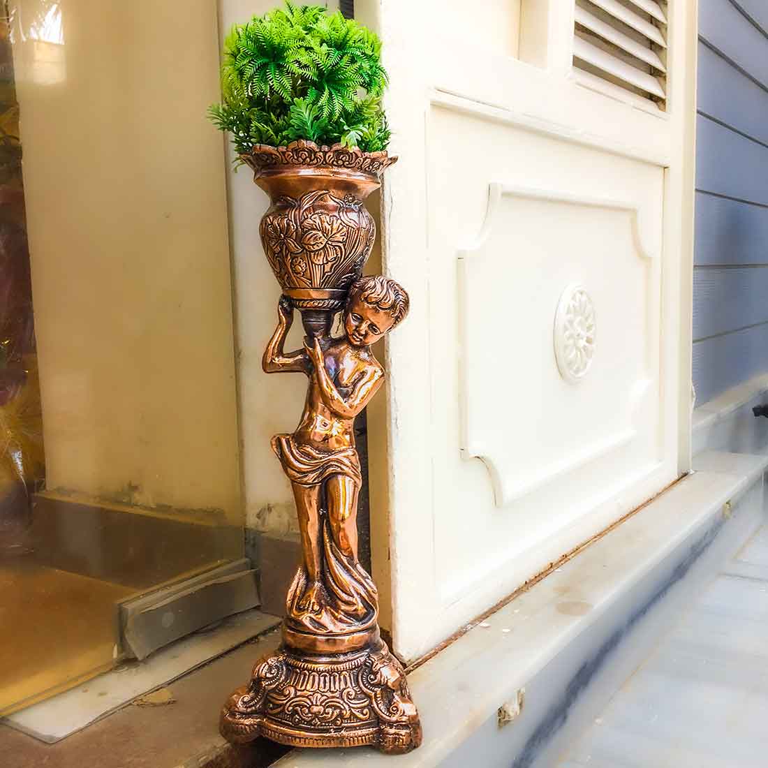 Designer Flowe Pot - Decorative Indoor Flower Pot - 18 Inch - ApkaMart