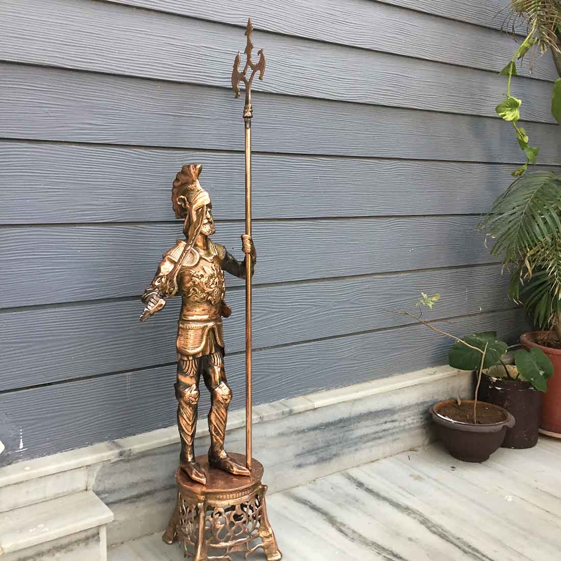 Soldier Figurine - Antique Showpiece - For Table Decor & Gifts - 35 Inch - ApkaMart