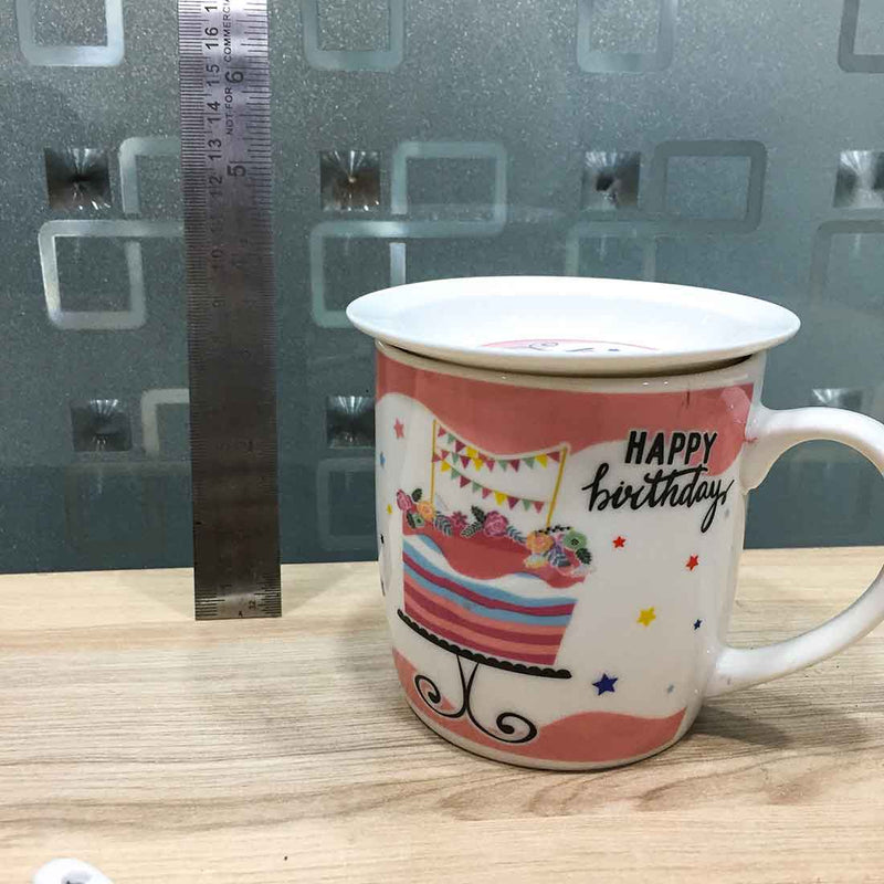 Coffee Mug with Lid & Spoon -Gift for Wife | Husband | Daughter | Friends | Sister | Brother | Kids - ApkaMart