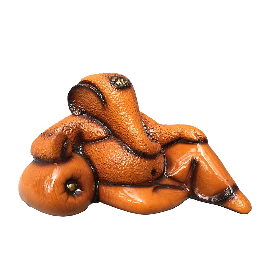 Ganapathi Statue | Ganesh Murti in Sitting Pose - For Home, Office & Gifts - 6 Inch - ApkaMart