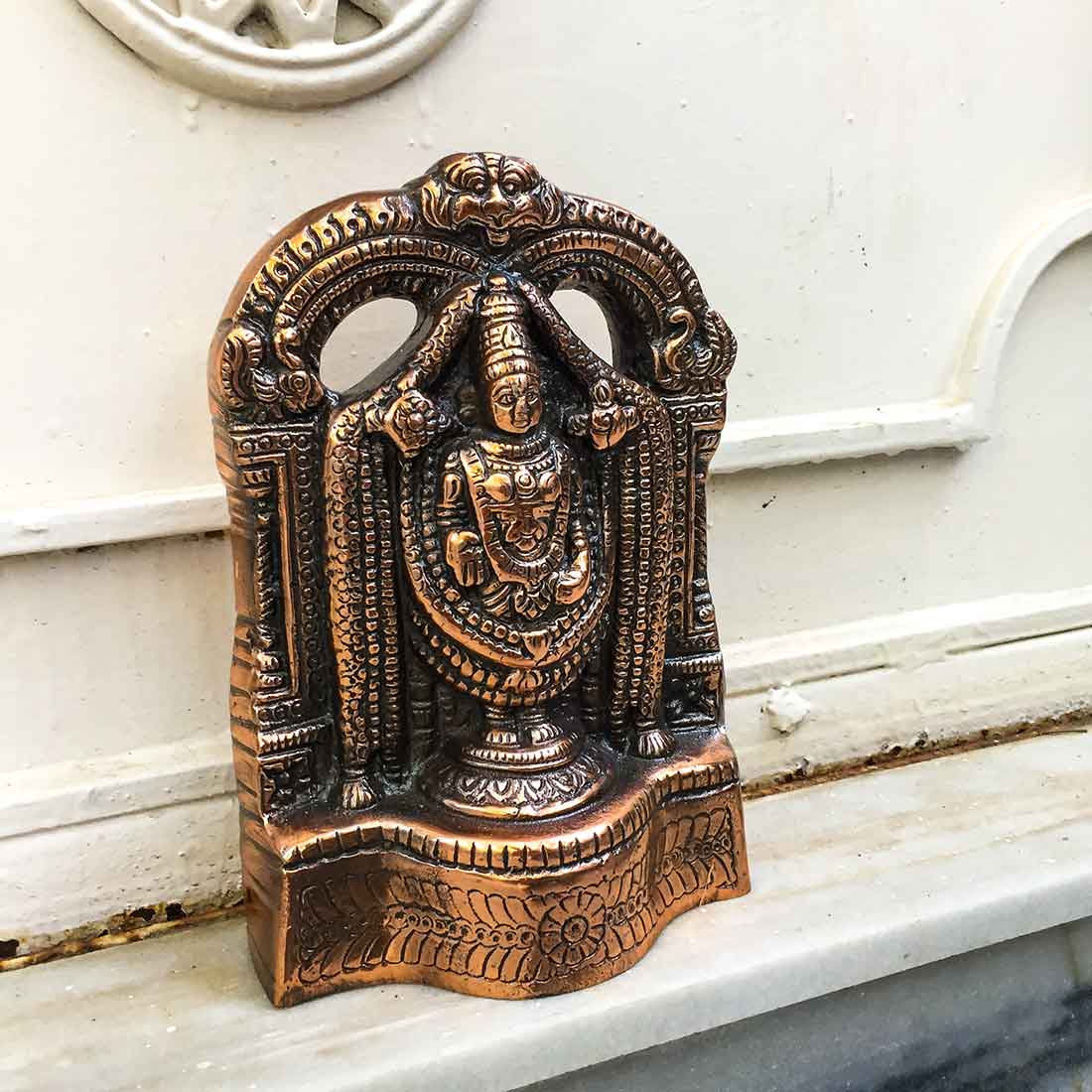 Lord Balaji Statue | Lord Venkateswara idol - For Pooja & Temple - 8 Inch - ApkaMart