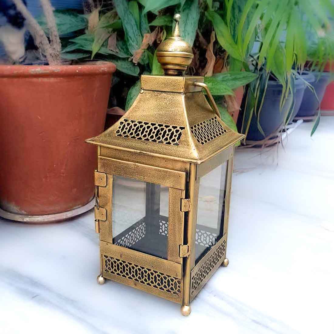Wall Hanging Lantern | Candle / Tea Light Holder - for Home Decor & Gifts - 16 inch