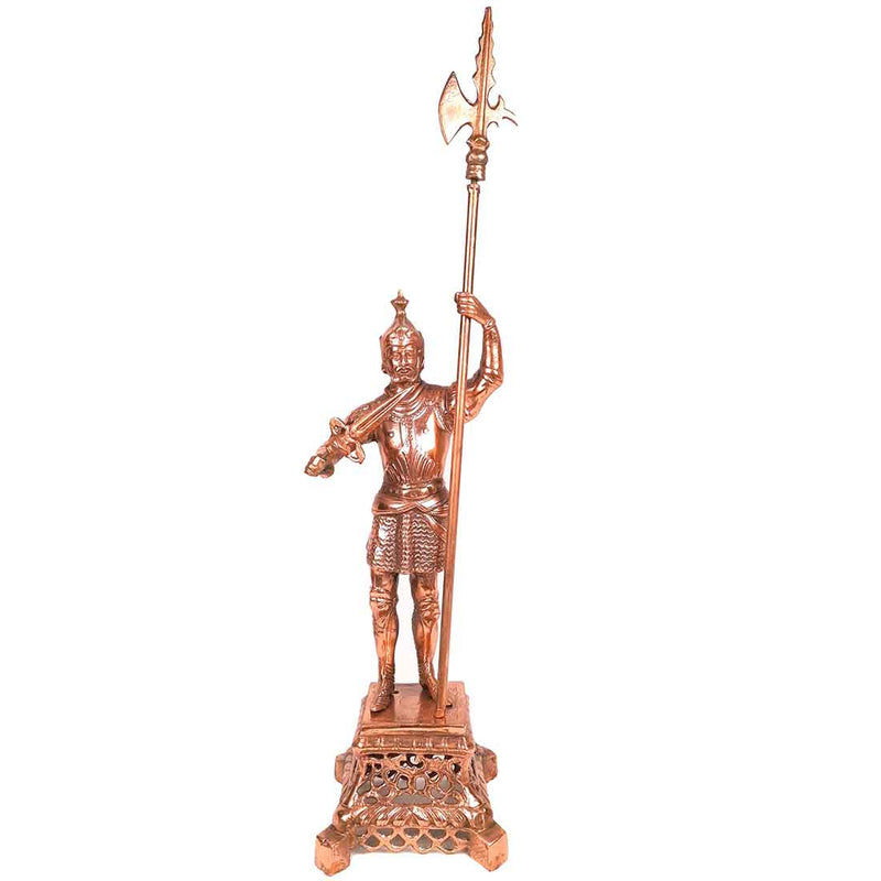 Soldier Statue | Warrior Figurine - Antique Showpiece for Home Decor, Corner, Living Room - 30 Inch