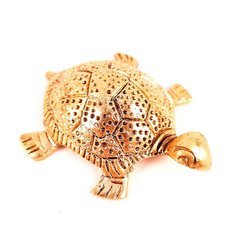 Fengshui Tortoise On Plate Showpiece - Good Luck Turtle -  6 Inch - Vastu Gift for Career, Luck and Home Decoration