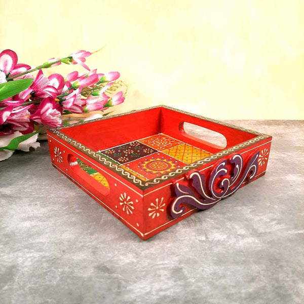 Wooden Tray for Decoration - 8 Inch - ApkaMart
