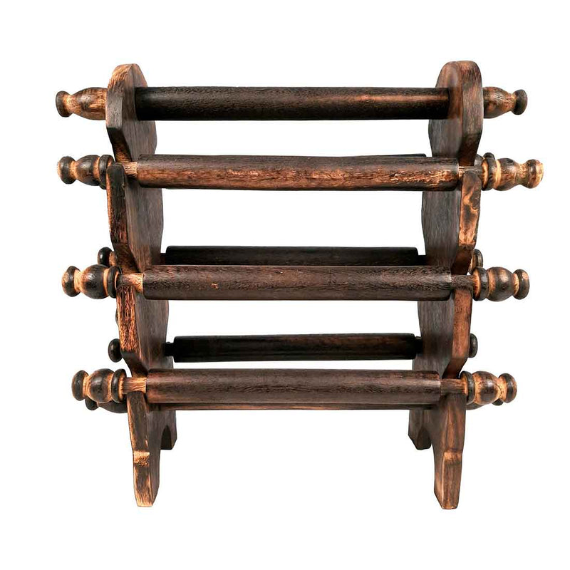 Wooden Bangle Stand | Jewelry Organizer - for Bangles & Dressing table - 6 Rod -11 Inch