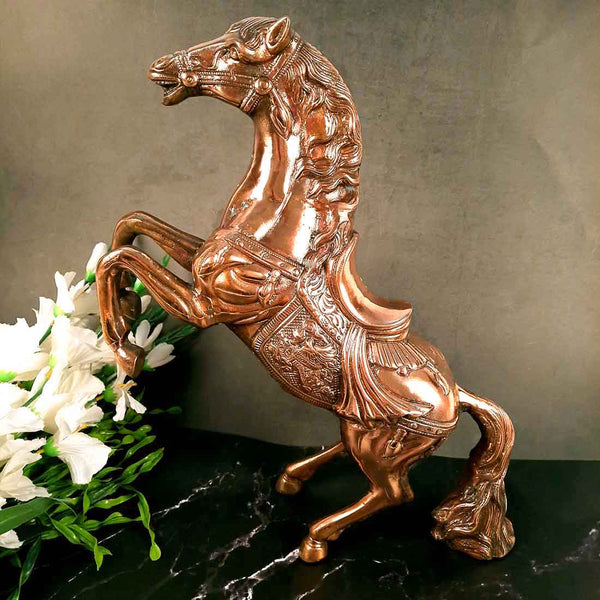 Galloping Horse Figurine - Antique Showpiece - For Table Decor & Gifts - 18 Inch