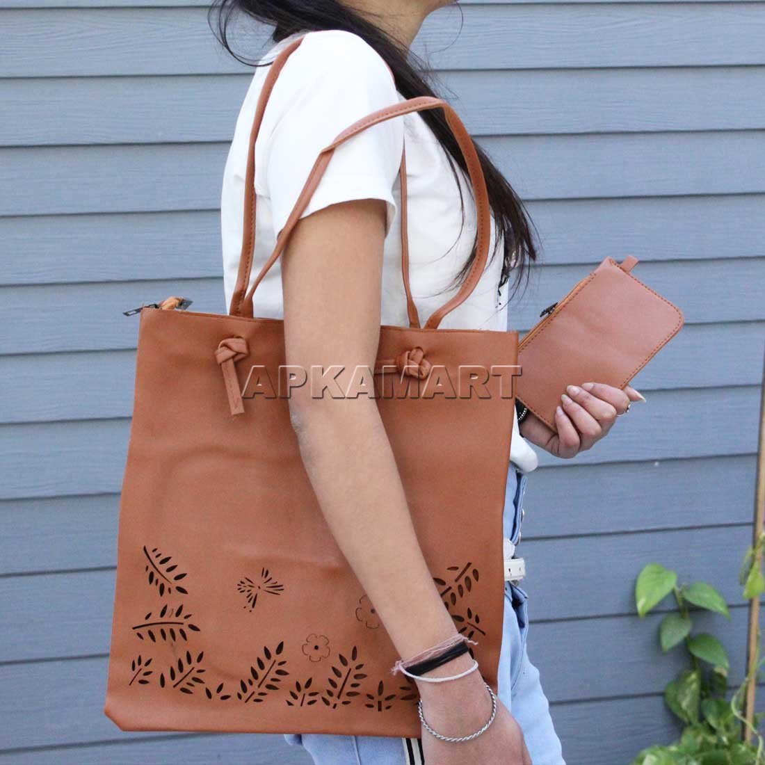 BRAND LEATHER Brown Hand-held Bag Women's Genuine Leather Handbags Shoulder  Bag Top Handle Satchel Designer Ladies Purse Crossbody Bags Brown - Price  in India | Flipkart.com
