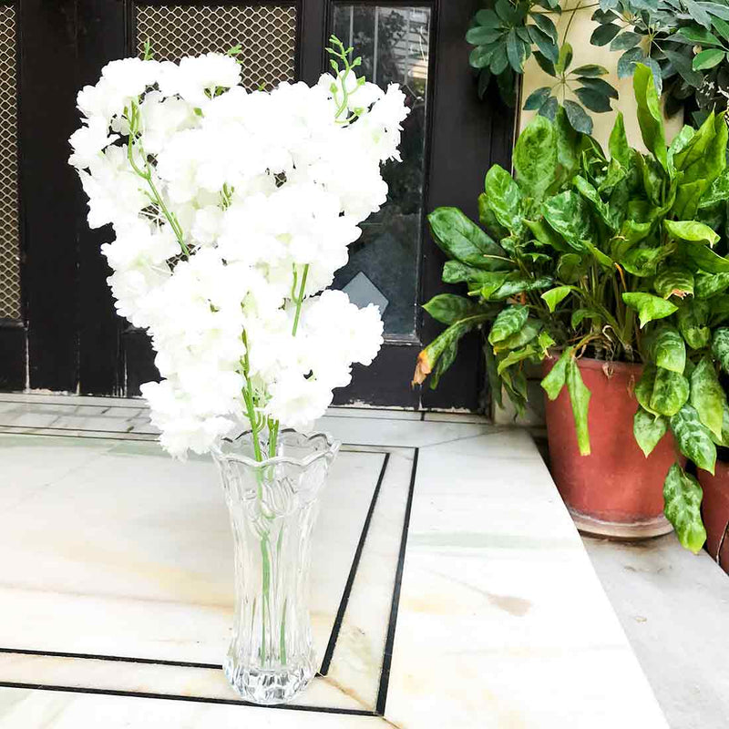 Artificial Flower Bouquet -White Flower - For Home & Office Decor - ApkaMart
