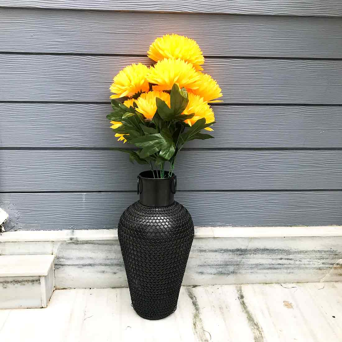 Artificial Flowers for Decoration - Yellow Flower - For Home Decoration - ApkaMart