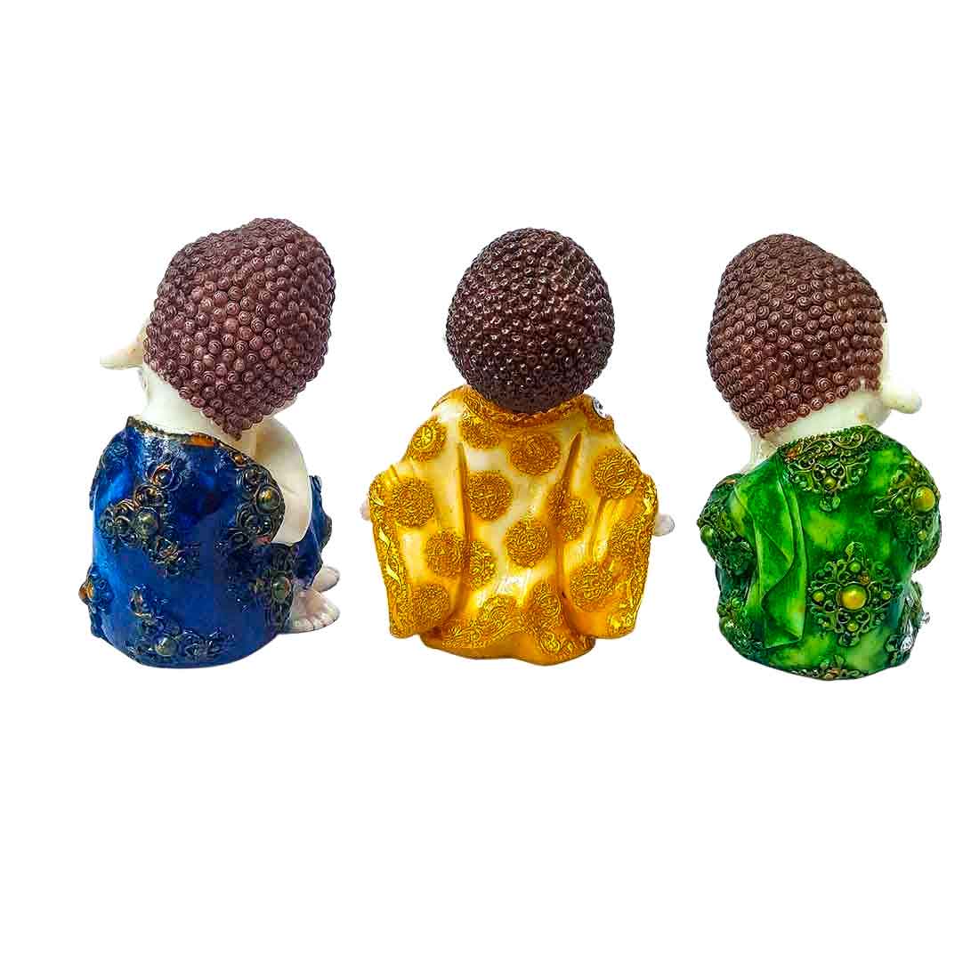Baby Buddha Home Decor - for Peace & Wealth - 7 Inch - Set of 3 - ApkaMart