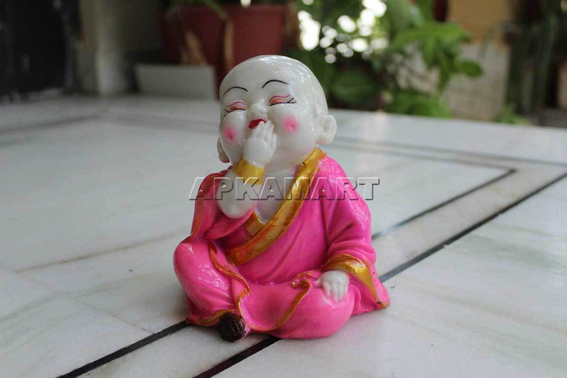Baby Monk Showpiece - for Home  & Garden Decor - Set of 3 - ApkaMart