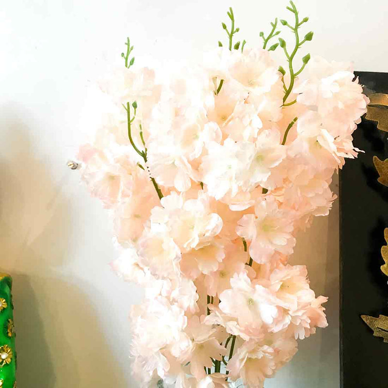 Artificial Flower Bouquet - Peach Flower - Plastic Flowers for Decoration - ApkaMart
