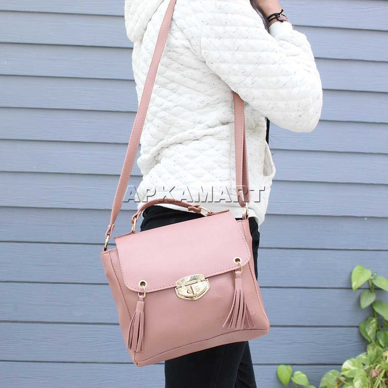 Sling Handbag | Ladies Shoulder Bag - 10 Inch - ApkaMart