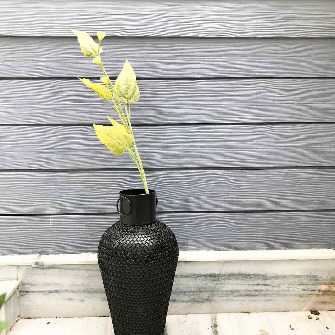 Plastic Plants - Artificial Leaves - For Vase & Table Décor - Set of 4 - ApkaMart