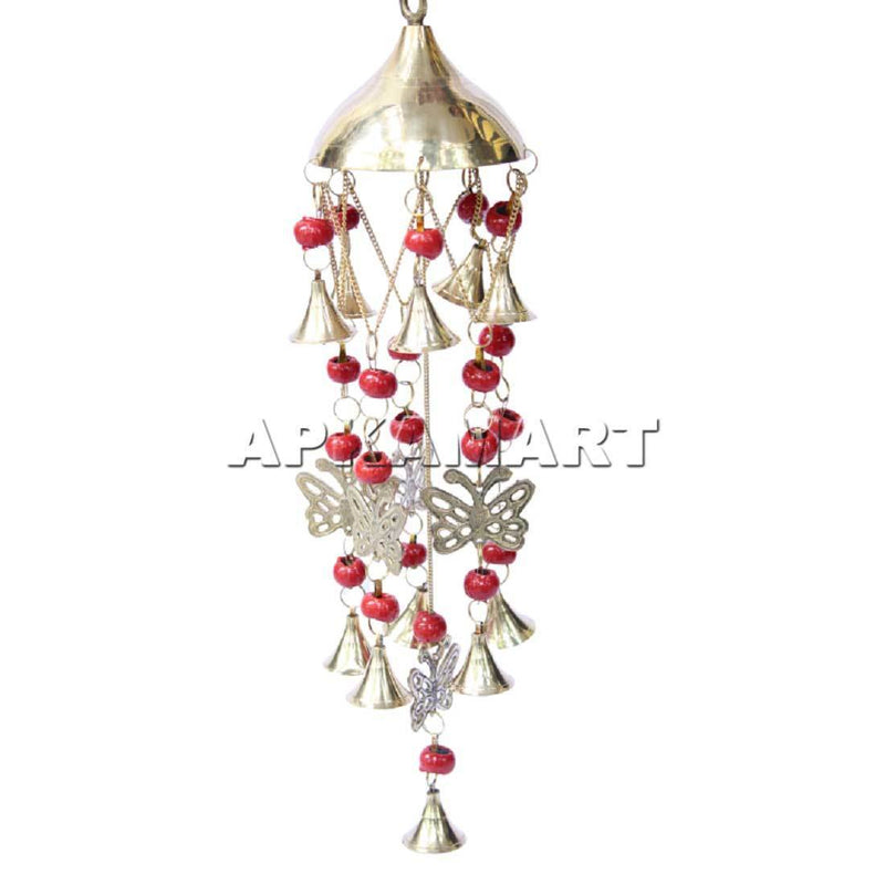 Wind Chime - Butterfly Design - for Home, Office & Garden Decoration - 17 inch - ApkaMart