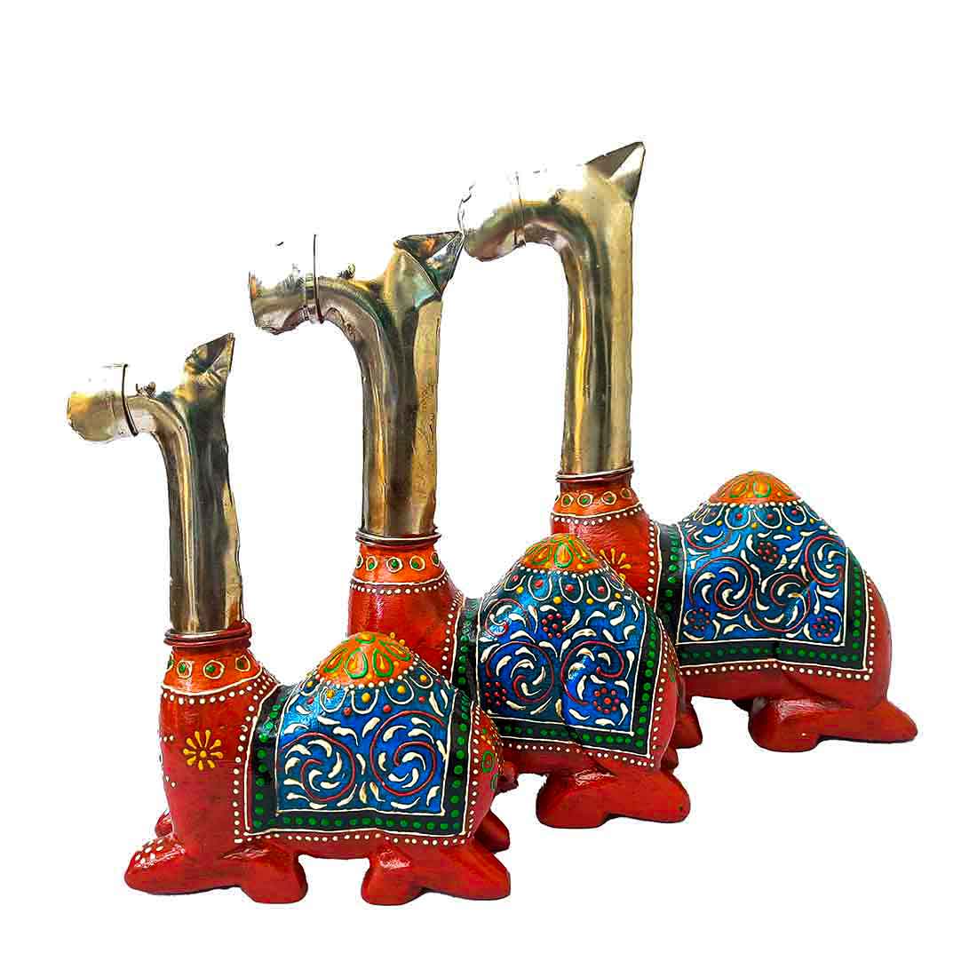 Camel Decorative Showpiece - For Table Decor & Gifts -11 Inch -Set of 3 - ApkaMart