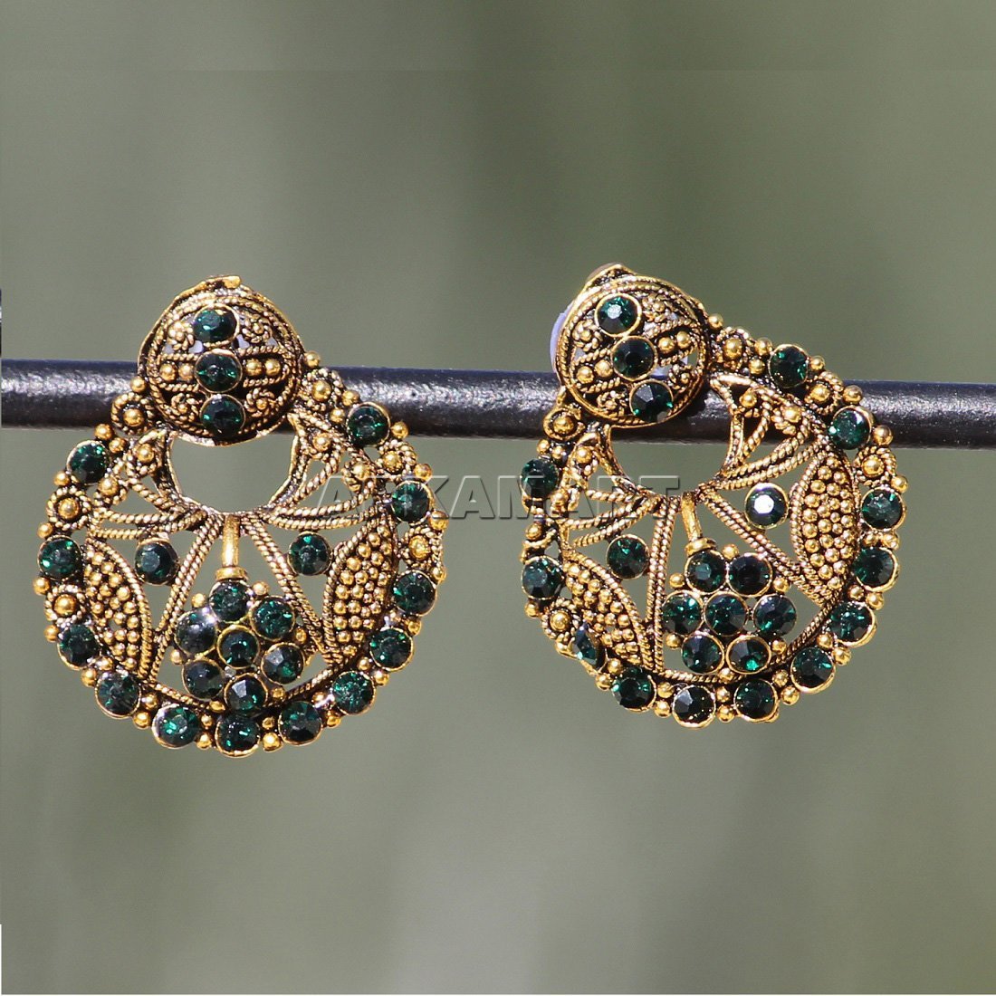 Earring Stud - Floral Drop Earrings with Beads -  For Women & Girls - ApkaMart