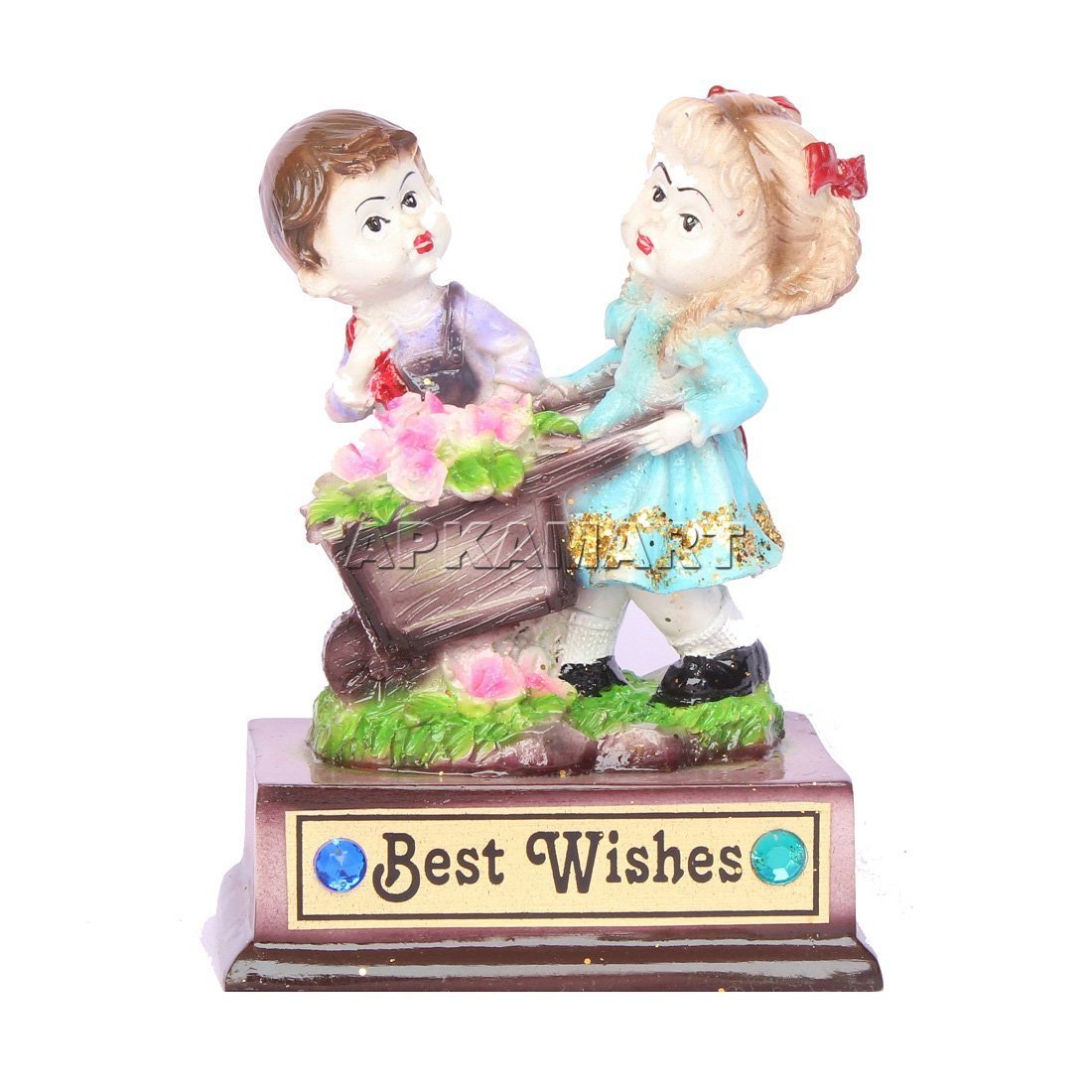 Couple Showpiece | Romantic Gifts - For Anniversary & Valentines Day Gift  - 6 Inch - ApkaMart