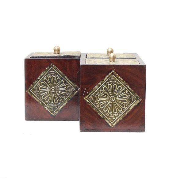Brass Decorative Box | Earring box | Jewellery Organizer - 3 Drawer - ApkaMart