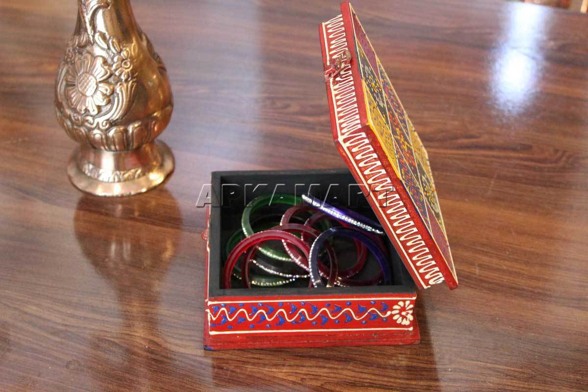 Decorative Box |Wooden Box | Jewellery Box with Lock for Mother's Day Gift -6 Inch - ApkaMart