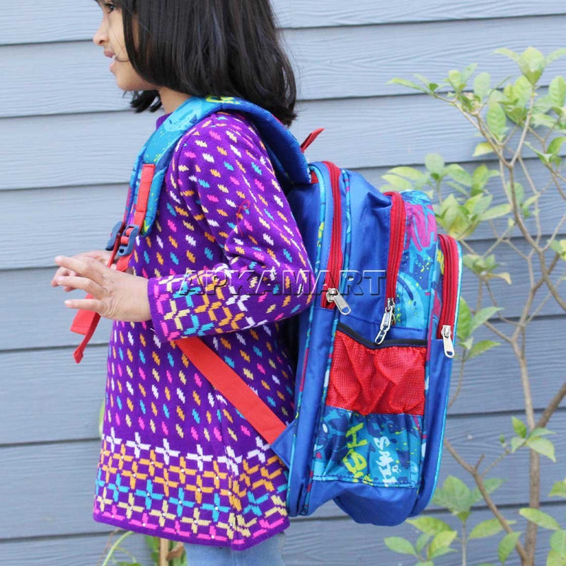 Backpack for School -Doraemon Design -  For Girls & Boys  - 15 Inch - ApkaMart