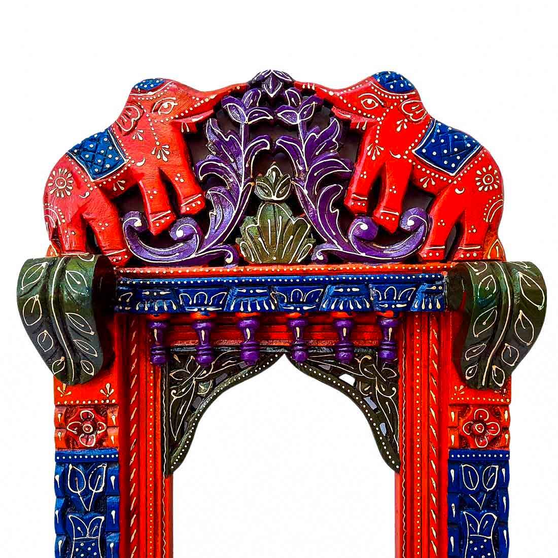 Elephant Design Jharokha -  Wall Decor - For Home Decor & Gifts -  27 Inches - ApkaMart