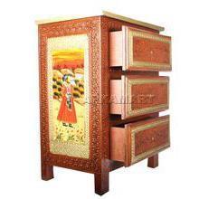 Bedside Table with Drawer | Side Table for Bedroom with Storage - 3 Drawer - ApkaMart