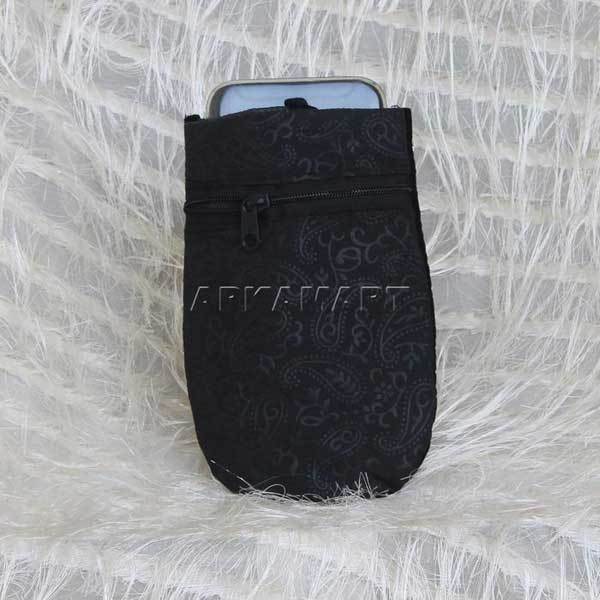 Black Mobile Sling Bag | Mobile Pouch - 10 Inch - ApkaMart