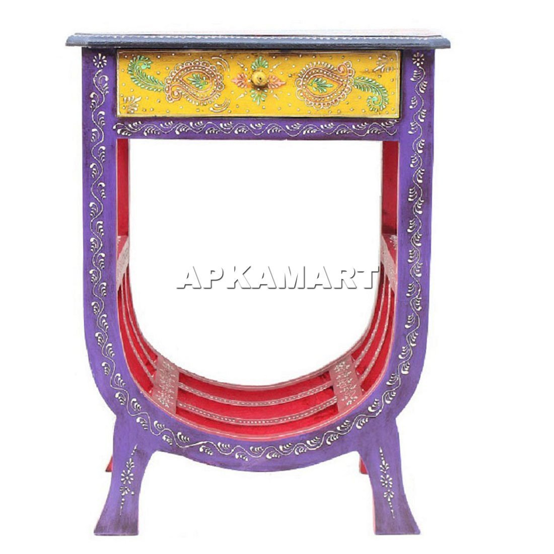 Bedside Table with Drawer | Sofa Side Table for Home Decor & Gifts - 24 Inch - ApkaMart