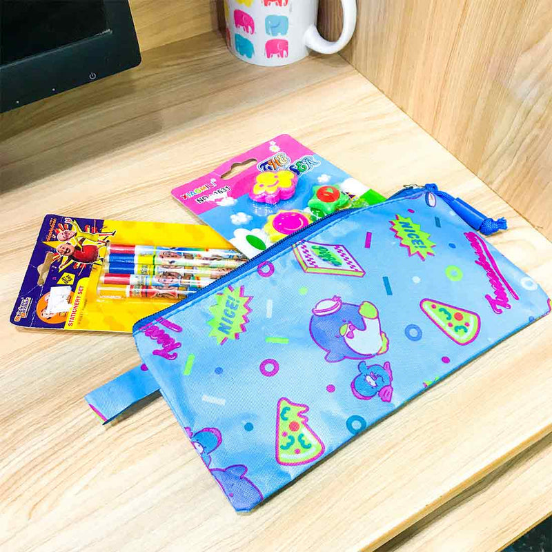 Pencil Box Pouch - Students Stationery Pouch with Writing kit - For Girls & Boys - ApkaMart