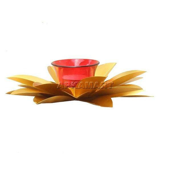 Lotus Candle Holder - Candle Stand for Dining Table - 8 Inch - ApkaMart
