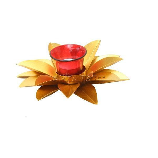Lotus Candle Holder - Candle Stand for Dining Table - 8 Inch - ApkaMart