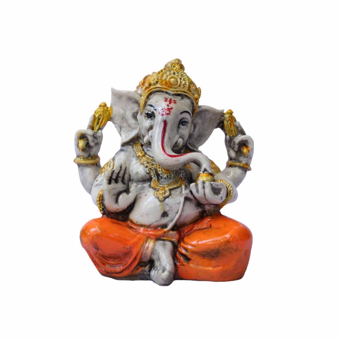 Lord Ganesha Statue | Decorative Ganesh Murti for Home & Pooja - 6 Inch - ApkaMart