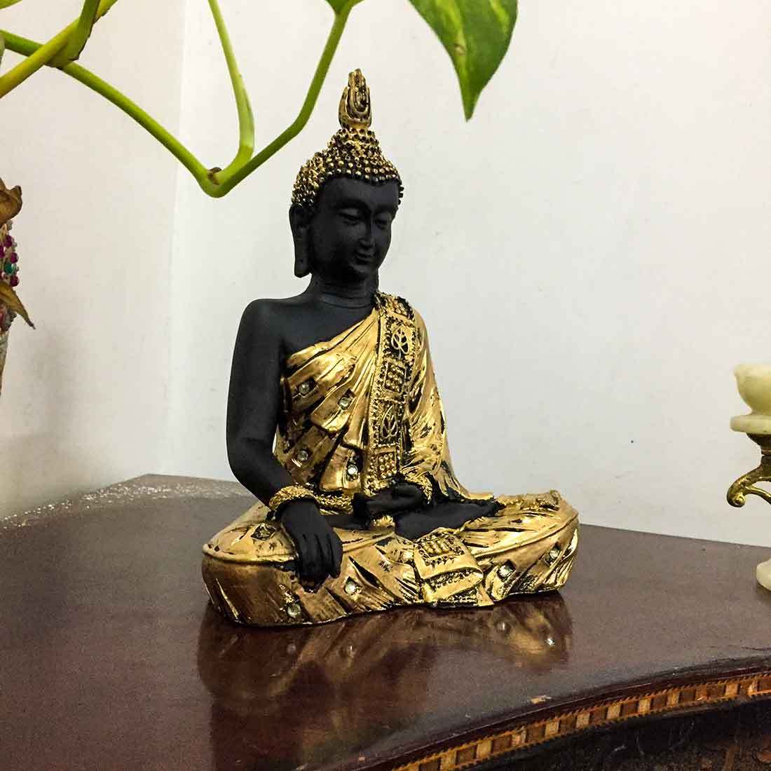 Meditating Buddha Statue - for Peace and Harmony  - 9 Inch - ApkaMart