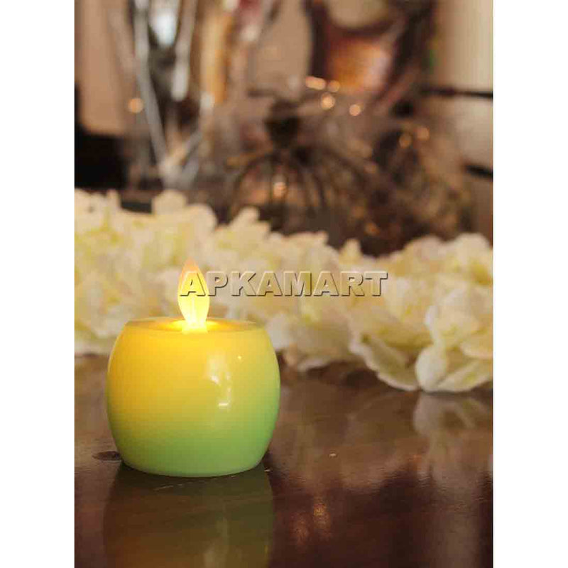 LED Candle - For Diwali & Birthday Decoration - 3 Inch - ApkaMart